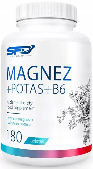 SFD Magnez + Potas + B6 180 Tabletek