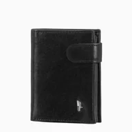 Portfele - Portfel Męski Skórzany Zapinany RFID PUCCINI Na Karty Czarny CR2305-1 - miniaturka - grafika 1