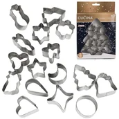 Formy do ciast - La Cucina Wykrawacze do ciastek pierników świąteczne foremki święta Boże Narodzenie 16 elementów 259109 - miniaturka - grafika 1