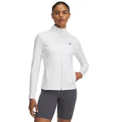 Koszulki i topy damskie - Damski longsleeve treningowy rozpinany Under Armour Motion Jacket Emea - biały - miniaturka - grafika 1