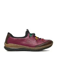 Półbuty damskie - Półbuty Rieker N3271-30 Fioletowy - miniaturka - grafika 1