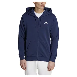 adidas Męska bluza z kapturem i zamkiem na całej długości, Granatowy Collegiate Navy, S - Bluzy męskie - miniaturka - grafika 1