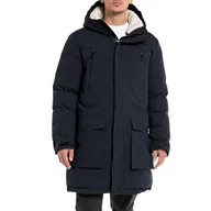 Kurtki męskie - Replay parka męska, 715 DEEP NAVY, XL - miniaturka - grafika 1