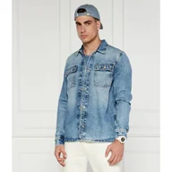 Koszule męskie - Pepe Jeans London Jeansowa koszula | Regular Fit - miniaturka - grafika 1