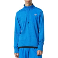 Bluzy sportowe męskie - Bluza techniczna męska New Balance Impact Run Heat - miniaturka - grafika 1