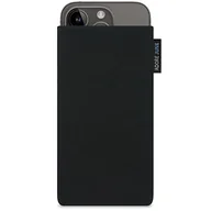 Etui i futerały do telefonów - Adore June Klasyczne czarne etui kompatybilne z iPhone 14 i iPhone 14 Pro, etui na telefon komórkowy z wytrzymałego materiału Cordura z efektem czyszczenia wyświetlacza, wyprodukowano w Europie - miniaturka - grafika 1