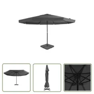 Parasole ogrodowe - The Living Store Parasol ogrodowy z przenośną podstawą - antracytowy - Parasol Ogrodowy - miniaturka - grafika 1