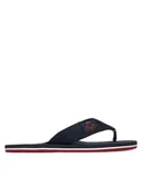 Klapki i japonki męskie - Tommy Hilfiger Japonki Patch Hilfiger Beach Sandal FM0FM05804 Granatowy - miniaturka - grafika 1