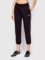 Spodnie sportowe damskie - Puma Spodnie dresowe Modern Sports 847111 Czarny Regular Fit - miniaturka - grafika 1
