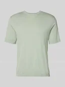 Koszulki męskie - Koszulka z dzianiny o kroju regular fit z bawełny ekologicznej Model 'TORINO' - miniaturka - grafika 1