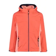 Kurtki i płaszcze dla dziewczynek - CMP - Kid G Jacket Fix Hood Detachble Inn.Jacket, Girl, Campari, 164 - miniaturka - grafika 1