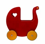 Wózki dla lalek - Czerwony wózek dla lalki Moover 888035 Czerwony wózek dla lalki Moover 888035 - miniaturka - grafika 1