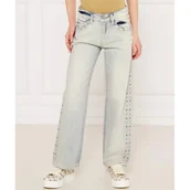 Spodnie sportowe damskie - Guess Jeansy | Loose fit - miniaturka - grafika 1