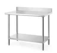 Stoły gastronomiczne - Stół przyścienny z półką - skręcany, HENDI, Budget Line, 1000x600x(H)950mm 817568 - miniaturka - grafika 1