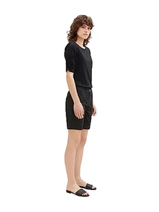 TOM TAILOR Damskie szorty chinosy, bermudy, 14482 – Deep Black, 34 - Spodenki damskie - miniaturka - grafika 1