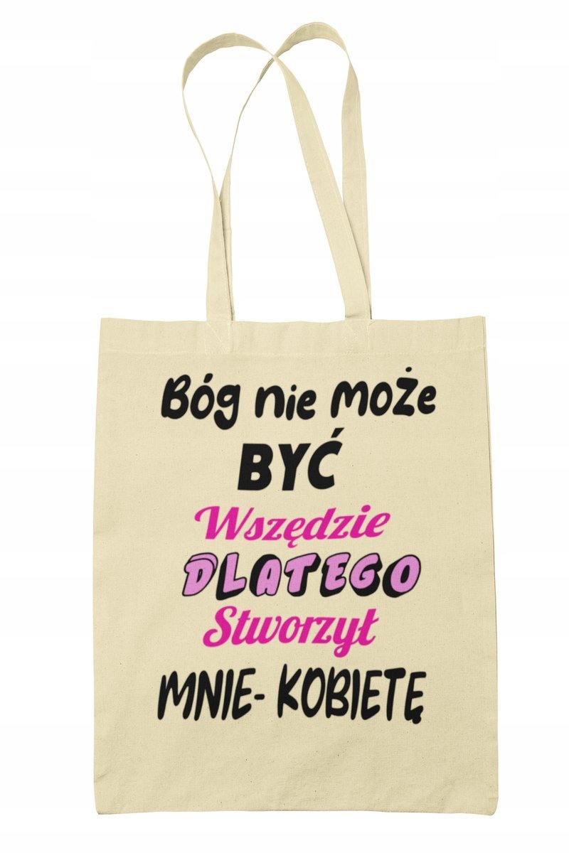 Torba Shopper-materiałowa-na ramie-napis śmieszny