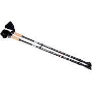 Nordic walking - Smj Sport dorośli Telescoping Poles Long Life BLACK kije do Nordic Walking, czarna, One Size 5900741923895 - miniaturka - grafika 1