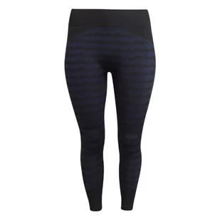adidas Damskie legginsy Mmk Aknit T w legginsach, Brązowy (MARUNI), 3XL - Legginsy - miniaturka - grafika 1