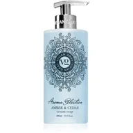 Mydła - Vivian Gray Aroma Selection Cream Soap 400 ml Mydło w płynie Amber & Cedar - miniaturka - grafika 1