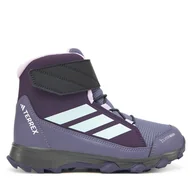 Buty trekkingowe dziecięce - Trekkingi adidas Terrex Snow Cw JR4190 Fioletowy - miniaturka - grafika 1