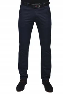 Eleganckie spodnie męskie granatowe casual r.31/34 - Spodnie męskie Eleganckie spodnie męskie granatowe casual r.31/34 - Spodnie męskie - miniaturka - grafika 1