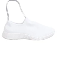 Slip on damskie - SHELOVET Sportowe Buty Slip On białe - ButyModne - miniaturka - grafika 1