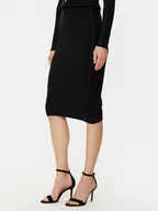 Spódnice - Guess Spódnica midi W5RD15 Z2V62 Czarny Slim Fit - miniaturka - grafika 1