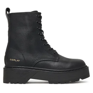Trapery REPLAY Luisa GWL63 .000.C0086S Czarny - Botki damskie - miniaturka - grafika 1