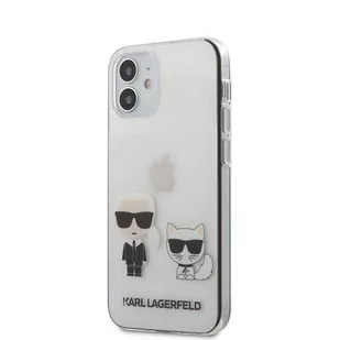 Karl Lagerfeld KLHCP12SCKTR iPhone 12 5,4" hardcase Transparent Karl & Choupette - Etui i futerały do telefonów - miniaturka - grafika 1