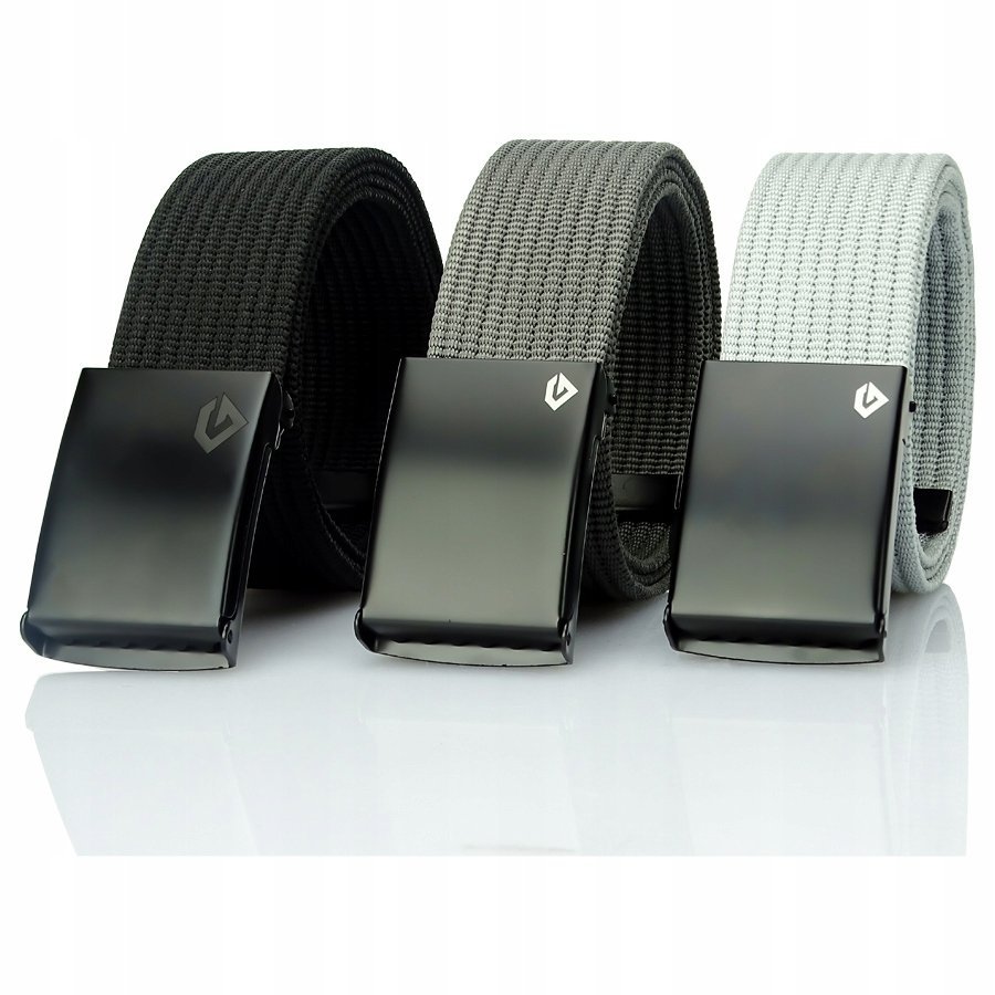 ZESTAW 3 PASKOW meskich SZARY CZARNY POPIEL Gracio