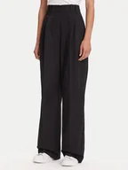 Spodnie damskie - Marc O'Polo Spodnie materiałowe 506 0341 10105 Czarny Loose Fit - miniaturka - grafika 1