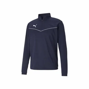 Bluza piłkarska męska Puma teamRISE 1 4 Zip Top - Bluzy sportowe męskie - miniaturka - grafika 1