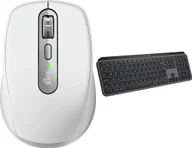 Myszki - Logitech MX Anywhere 3S Pale Grey 910-006930 + MX Keys S Bezprzewodowa Graphite US 920-011587 - miniaturka - grafika 1