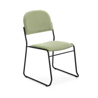 Fotele i krzesła biurowe - Krzesło DAWSON, zielony/czarny - miniaturka - grafika 1