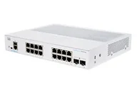 Switche - Cisco CBS250-16T-2G Zarządzany L2/L3 Gigabit Ethernet (10/100/1000) Srebrny CBS250-16T-2G-EU-RF - miniaturka - grafika 1