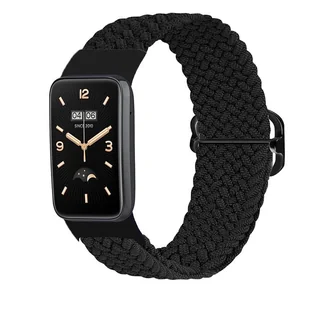 Pasek Pleciony Mi Band 7 Pro / M7 Pro (2), BLACK / CZARNY - Akcesoria do smartwatchy - miniaturka - grafika 1