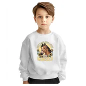 Bluzy dla dziewczynek - BLUZA DZIECIĘCA KOŃ DZIEWCZYNA KOCHA KONIE 146-152 DLA CHŁOPCA DZIEWCZYNKI - miniaturka - grafika 1