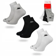 Skarpetki męskie - KAPPA QUARTER skarpety zakostki 3 PARY - 35-38 - miniaturka - grafika 1