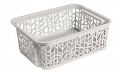 Pojemniki kuchenne - Branq DOSTAWCA Koszyk Bamboo 2 1712 Biały BRA000209 - miniaturka - grafika 1