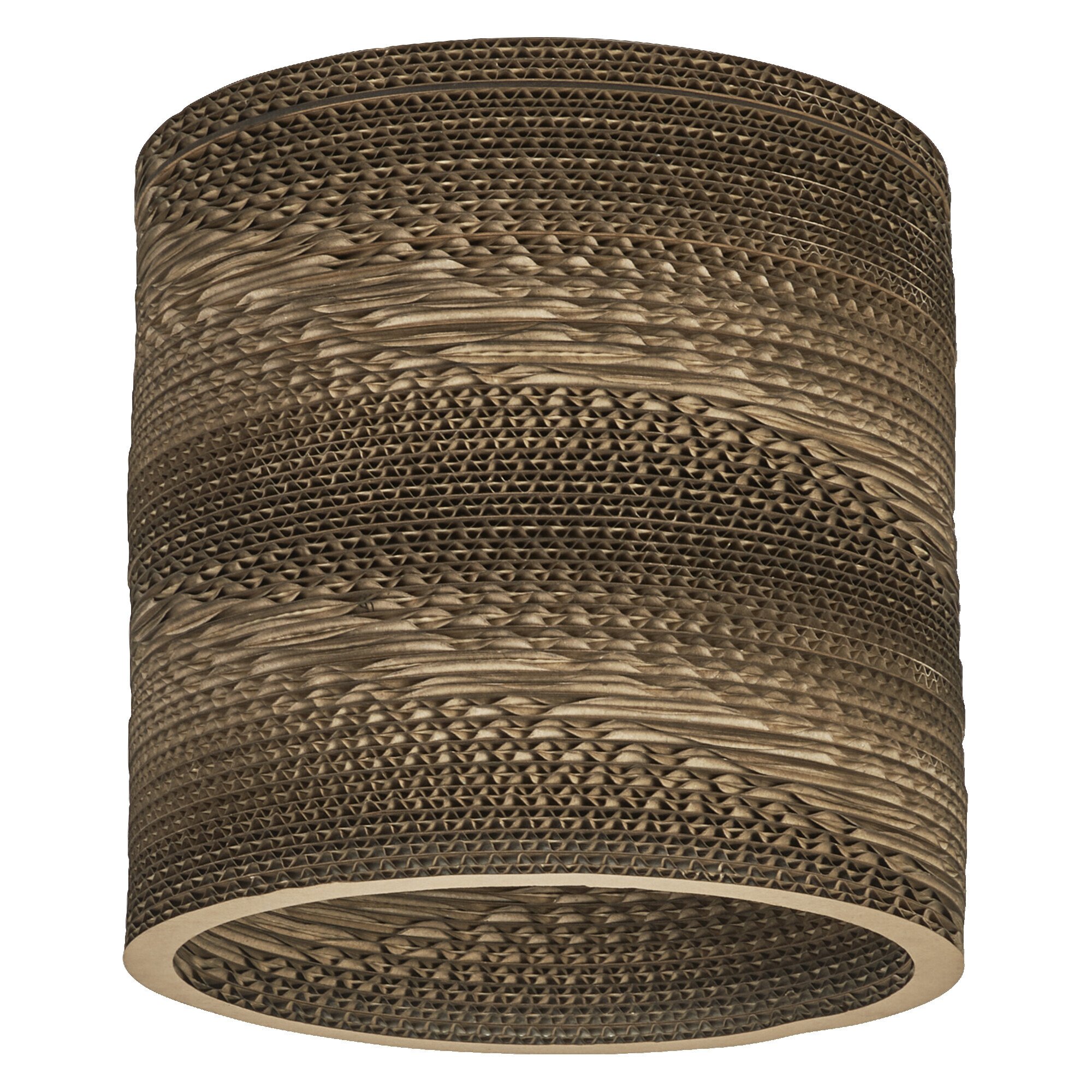 LEDVANCE Decor Cardboard Cylinder lampa stołowa brązowa wykonana z tektury falistej, E27, średnica 250 mm, klosz wykonany z materiału pochodzącego z recyklingu, ekologiczna dzięki wymiennemu źródłu światła, łatwa instalacja