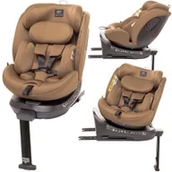 Foteliki samochodowe - Fotelik samochodowy Enzo-Fix 360° I-Size 4baby RWF Obrotowy Isofix | Mokka - miniaturka - grafika 1