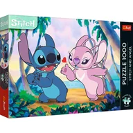 Puzzle - Puzzle, Trefl Premium Plus ,Stitch & Angel, 1000 el. - miniaturka - grafika 1