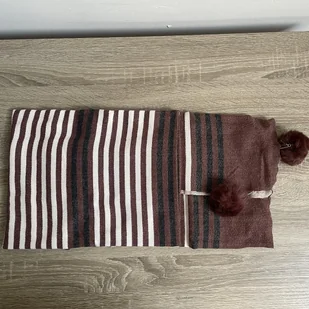 SWAT PANY Damski Szal Pashmina, Suknia Wieczorowa - Brązowy - Apaszki i szaliki damskie - miniaturka - grafika 1