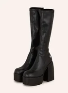 Kozaki damskie - Naked Wolfe Kozaki Na Platformie schwarz - miniaturka - grafika 1