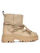 Śniegowce damskie - Tommy Hilfiger Śniegowce FW0FW08996 Beżowy - miniaturka - grafika 1