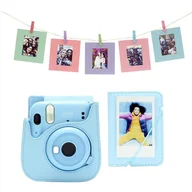 Paski, szelki, uprzęże foto - Torba na aparat Polaroid mini11 - niebieska A01 - miniaturka - grafika 1