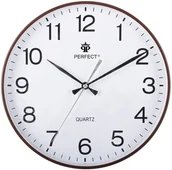 Zegary - Perfect Zegar ścienny PW360-1700-4 brązowy 30 cm - miniaturka - grafika 1