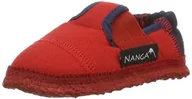 Kapcie damskie - Nanga Płaskie kapcie dla dziewczynek na rzep, czerwony, 25 EU - miniaturka - grafika 1