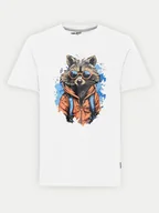 Koszulki męskie - Blend T-Shirt 20717754 Biały Regular Fit - miniaturka - grafika 1