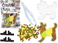 Prace ręczne dla dzieci - PIESEK W KOSZULCE KORALIKI DO PRASOWANIA DLA DZIECI - miniaturka - grafika 1